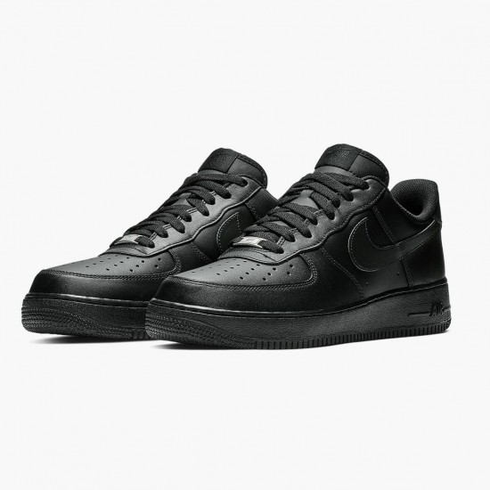 Nike Air Force 1 07 Schwarz Schwarz 315122 001 Herren/Damen Sportschuhe