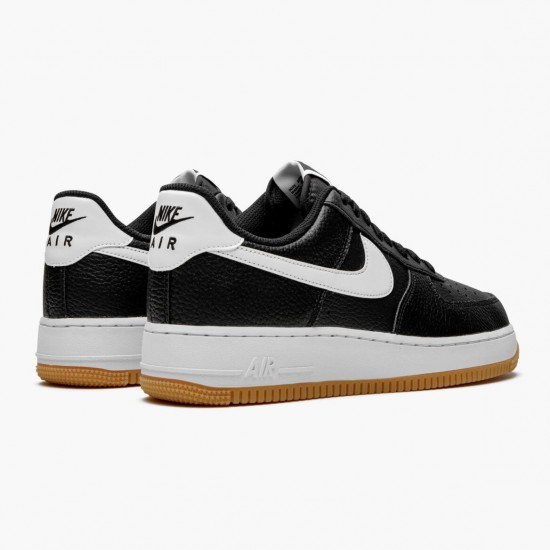 Nike Air Force 1 07 Schwarz Weiß Gum CI0057 002 Herren/Damen Sportschuhe