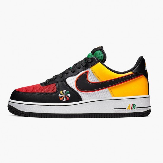 Nike Air Force 1 07 LV8 Sunburst CK9282 100 Herren/Damen Sportschuhe