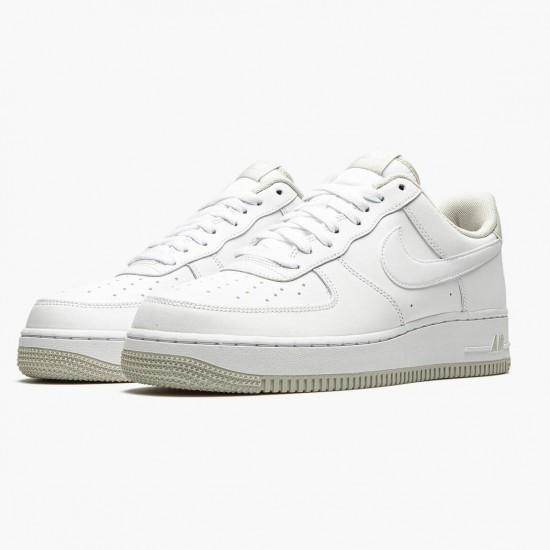 Nike Air Force 1 07 Weiß Light Bone CJ1380 101 Herren/Damen Sportschuhe