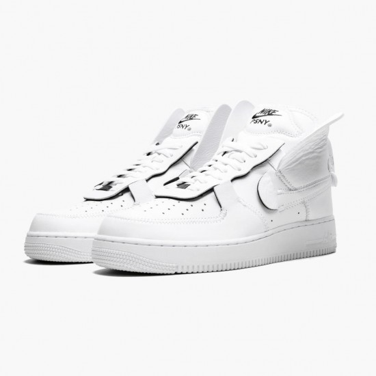 Nike Air Force 1 High PSNY Weiß AO9292 101 Herren/Damen Sportschuhe