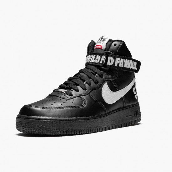 Nike Air Force 1 High Supreme World Famous Schwarz 698696 010 Herren/Damen Sportschuhe