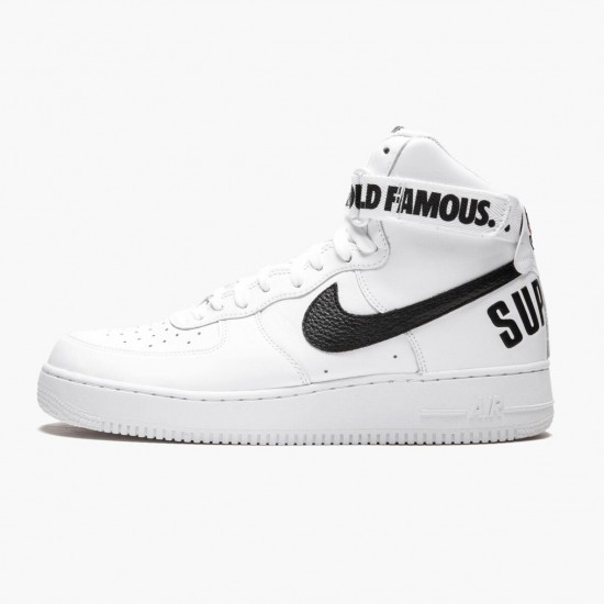 Nike Air Force 1 High Supreme World Famous Weiß 698696 100 Herren/Damen Sportschuhe