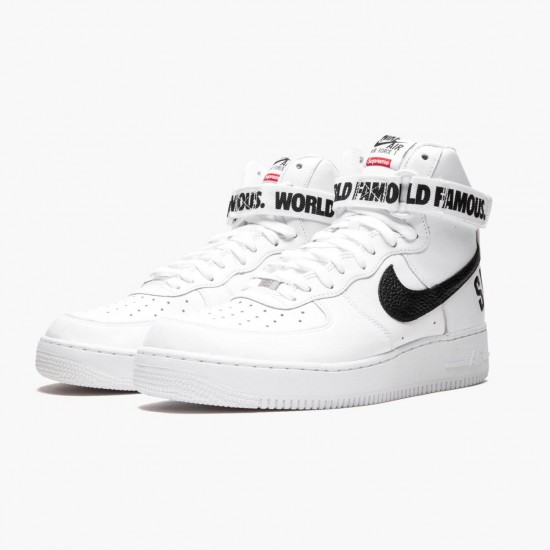 Nike Air Force 1 High Supreme World Famous Weiß 698696 100 Herren/Damen Sportschuhe