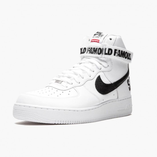 Nike Air Force 1 High Supreme World Famous Weiß 698696 100 Herren/Damen Sportschuhe