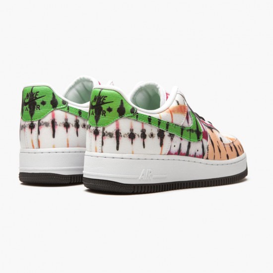 Nike Air Force 1 Low Schwarz Tie Dye CW1267 101 Herren/Damen Sportschuhe