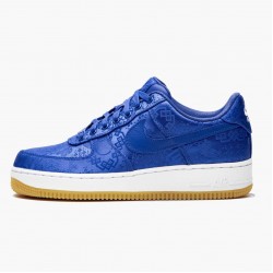 Nike Air Force 1 Low CLOT Blau Silk CJ5290 400 Herren/Damen Sportschuhe