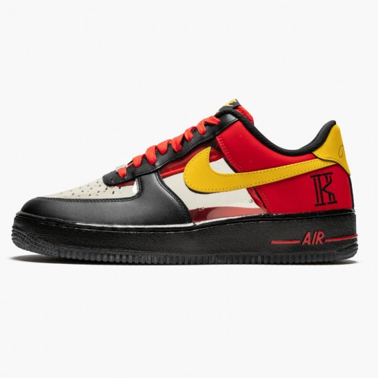 Nike Air Force 1 Low Kyrie Irving Schwarz Rot 687843 001 Herren/Damen Sportschuhe