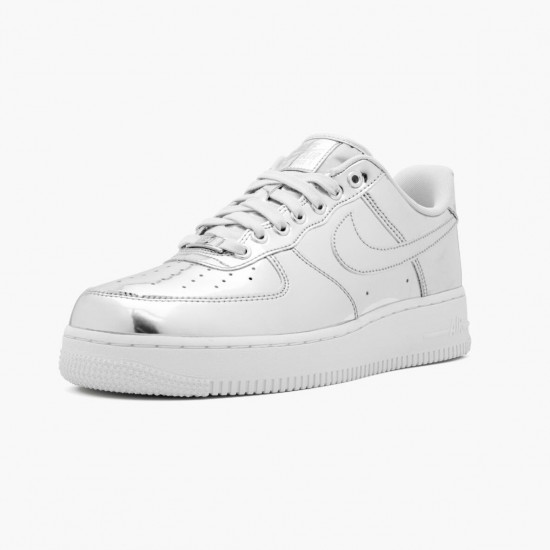 Nike Air Force 1 Low Metallic Chrome CQ6566 001 Herren/Damen Sportschuhe