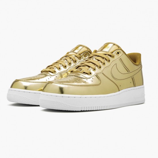 Nike Air Force 1 Low Metallic Gold CQ6566 700 Herren/Damen Sportschuhe