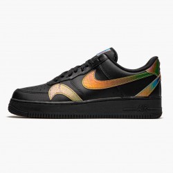 Nike Air Force 1 Low Misplaced Swooshes Schwarz Multi CK7214 001 Herren/Damen Sportschuhe