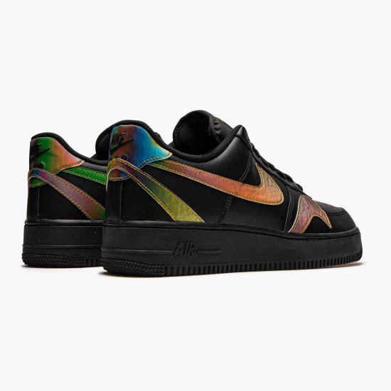 Nike Air Force 1 Low Misplaced Swooshes Schwarz Multi CK7214 001 Herren/Damen Sportschuhe