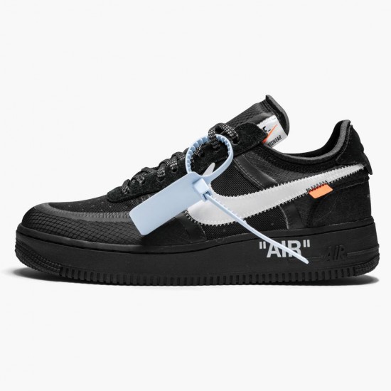 Nike Air Force 1 Low Off Weiß Schwarz Weiß AO4606 001 Herren Sportschuhe