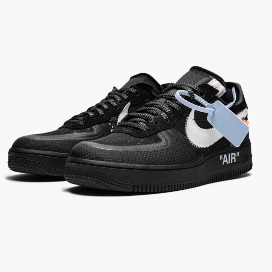 Nike Air Force 1 Low Off Weiß Schwarz Weiß AO4606 001 Herren Sportschuhe