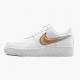 Nike Air Force 1 Low Oversized Swoosh Weiß Orange Peel AO2441 102 Herren/Damen Sportschuhe