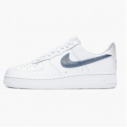 Nike Air Force 1 Low Pony Hair Snakeskin Midnight Turquoise CW7567 100 Herren/Damen Sportschuhe