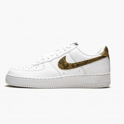 Nike Air Force 1 Low Retro Ivory Snake AO1635 100 Herren/Damen Sportschuhe