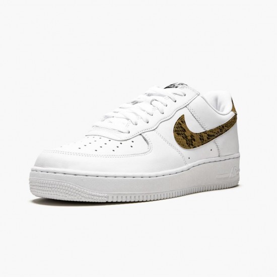 Nike Air Force 1 Low Retro Ivory Snake AO1635 100 Herren/Damen Sportschuhe