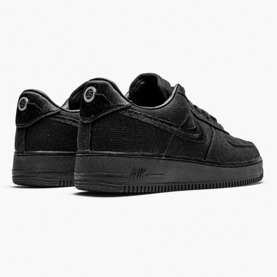 Nike Air Force 1 Low Stussy Schwarz CZ9084 001 Herren/Damen Sportschuhe