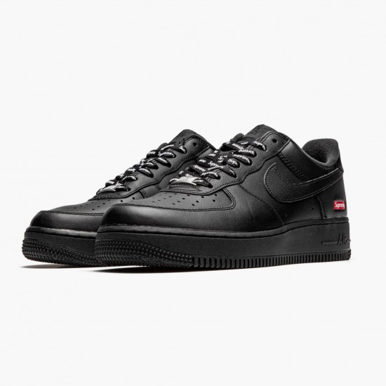 Nike Air Force 1 Low Supreme Schwarz CU9225 001 Herren Sportschuhe