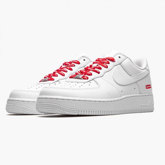 Nike Air Force 1 Low Supreme Weiß CU9225 100 Herren/Damen Sportschuhe