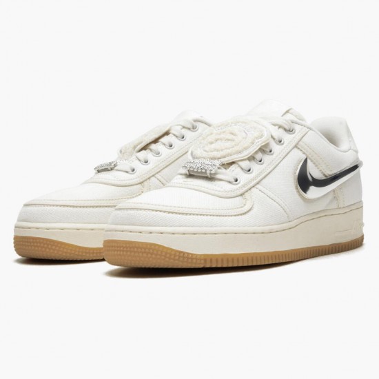 Nike Air Force 1 Low Travis Scott Sail AQ4211 101 Herren/Damen Sportschuhe