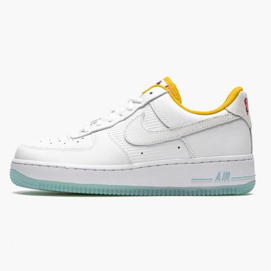 Nike Air Force 1 Low Weiß Dark Sulfur CZ8132 100 Herren/Damen Sportschuhe