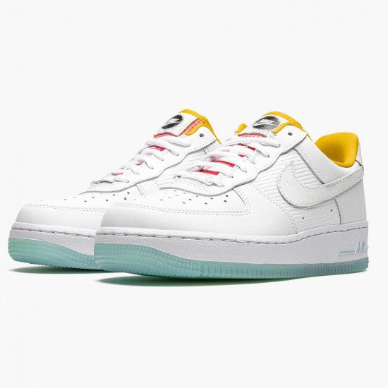 Nike Air Force 1 Low Weiß Dark Sulfur CZ8132 100 Herren/Damen Sportschuhe