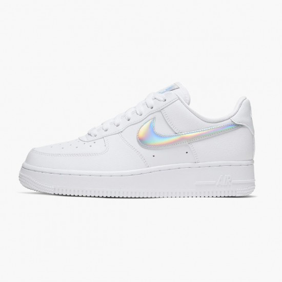 Nike Air Force 1 Low Weiß Irisdescent CJ1646 100 Herren/Damen Sportschuhe