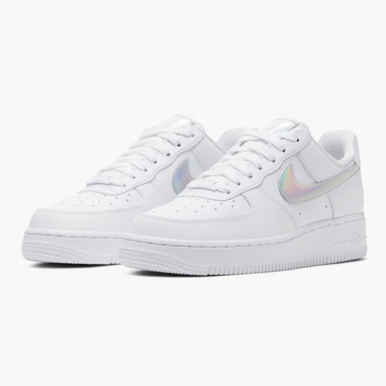 Nike Air Force 1 Low Weiß Irisdescent CJ1646 100 Herren/Damen Sportschuhe