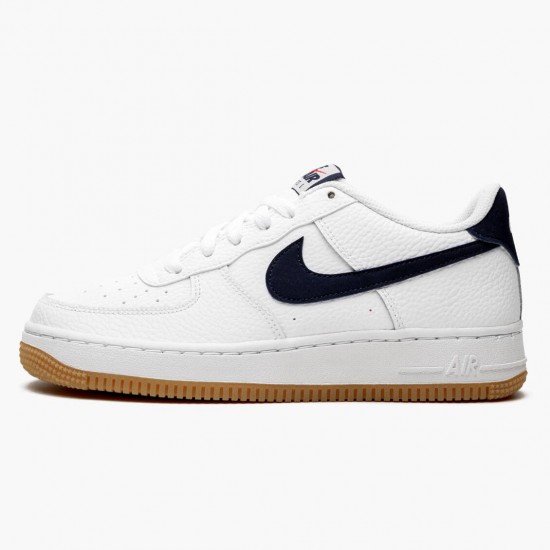 Nike Air Force 1 Low Weiß Obsidian CI1759 100 Herren/Damen Sportschuhe