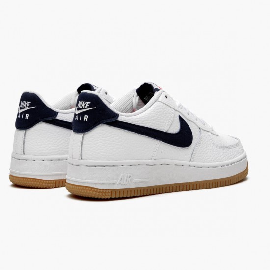 Nike Air Force 1 Low Weiß Obsidian CI1759 100 Herren/Damen Sportschuhe