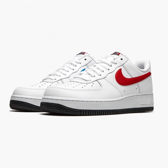 Nike Air Force 1 Low Weiß Rot Blau CT2816 100 Herren/Damen Sportschuhe