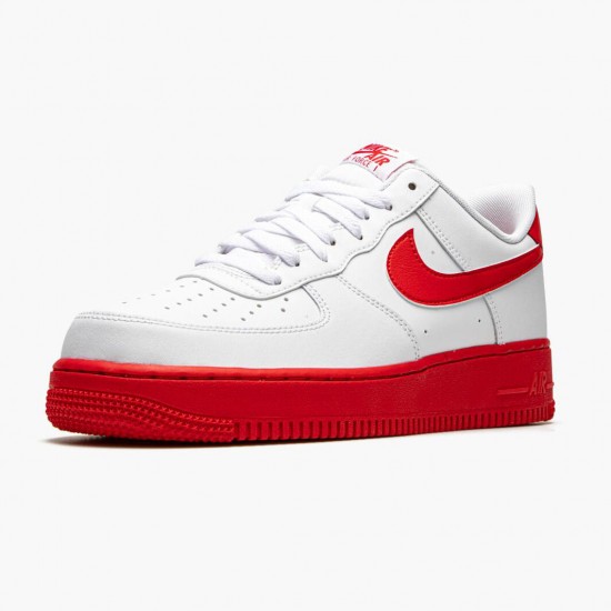 Nike Air Force 1 Low Weiß Rot Midsole CK7663 102 Herren/Damen Sportschuhe