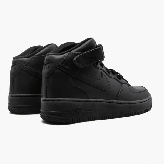 Nike Air Force 1 Mid Schwarz 2014 314195 004 Herren/Damen Sportschuhe