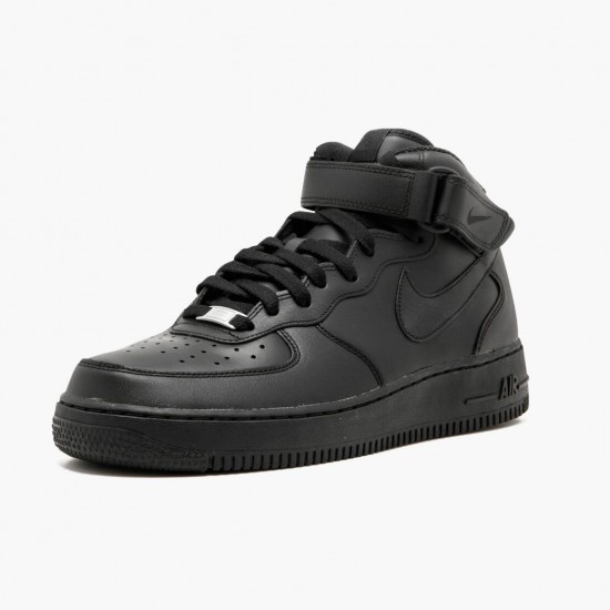 Nike Air Force 1 Mid Schwarz 315123 001 Herren/Damen Sportschuhe