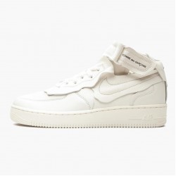 Nike Air Force 1 Mid Comme des Garcons Weiß DC3601 100 Herren/Damen Sportschuhe