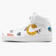 Nike Air Force 1 Mid Supreme NBA Weiß AQ8017 100 Herren/Damen Sportschuhe