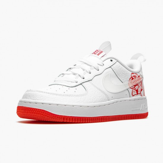 Nike Air Force 1 Satin Rose CN8534 100 Herren/Damen Sportschuhe