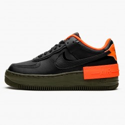 Nike Air Force 1 Shadow Schwarz Hyper Crimson Cargo Khaki CQ3317 001 Damen Sportschuhe