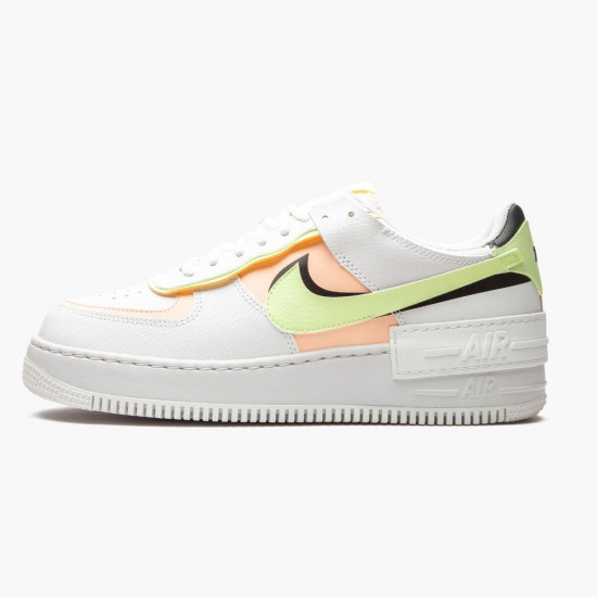 Nike Air Force 1 Shadow Summit Weiß Barely Volt Crimson Tint CI0919 107 Damen Sportschuhe