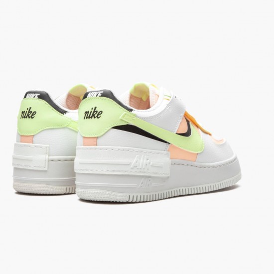 Nike Air Force 1 Shadow Summit Weiß Barely Volt Crimson Tint CI0919 107 Damen Sportschuhe