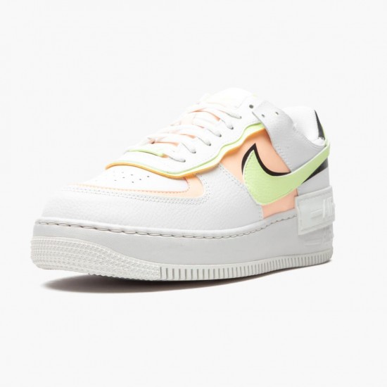 Nike Air Force 1 Shadow Summit Weiß Barely Volt Crimson Tint CI0919 107 Damen Sportschuhe