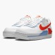 Nike Air Force 1 Shadow Summit Weiß Team Orange CQ9503 100 Herren/Damen Sportschuhe