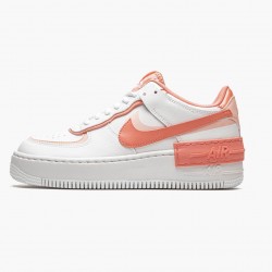 Nike Air Force 1 Shadow Weiß Coral Rosa CJ1641 101 Herren/Damen Sportschuhe