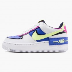 Nike Air Force 1 Shadow Weiß Sapphire Barely Volt CJ1641 100 Damen Sportschuhe