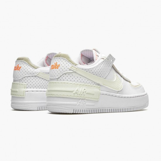 Nike Air Force 1 Shadow Weiß Stone Atomic Rosa CZ8107 100 Herren/Damen Sportschuhe