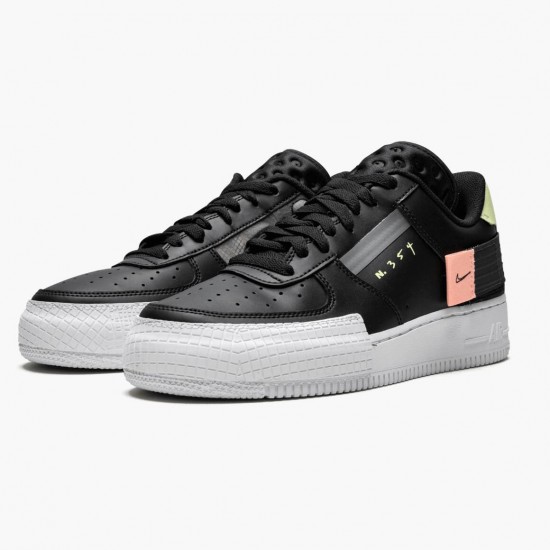 Nike Air Force 1 Type Schwarz CI0054 001 Herren/Damen Sportschuhe