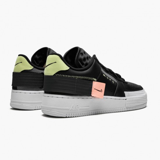 Nike Air Force 1 Type Schwarz CI0054 001 Herren/Damen Sportschuhe