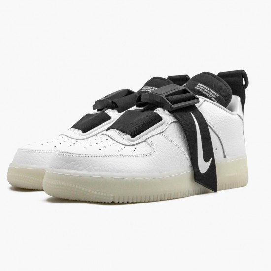 Nike Air Force 1 Utility Weiß Schwarz AV6247 100 Herren Sportschuhe